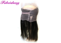 Natural Black Straight 360 Lace Frontal Closure Virgin Brazilian Hair Weave
