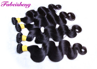 Brazilian 8A Virgin Hair Extension Body Wave , Natural Black Virgin Brazilian Hair Bundles